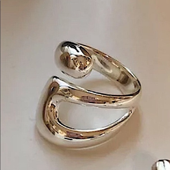 Sterling Silver Geometric Two Piece Ring Set - Picture 7 of 12